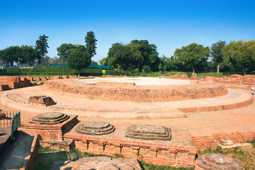 Buddhist ruins dates to the 5th century AD