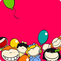 Cute little kids card