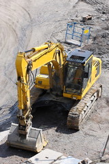 Obraz premium Digger in a quarry