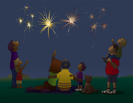 Watching Fireworks