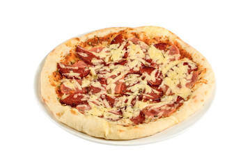 Salami pizza