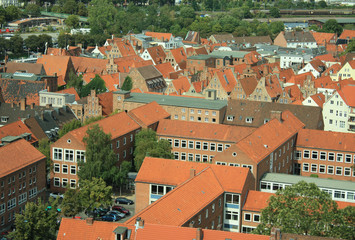 Fototapeta na wymiar Luftaufnahme Lübeck