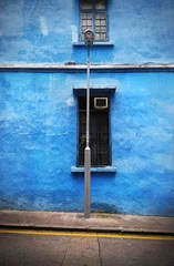 Fotobehang Blue House, 74 Stone Nullah Lane, Wanchai © Stripped Pixel