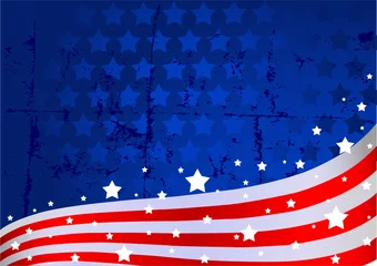 Foto op Plexiglas American flag background © Anna Velichkovsky