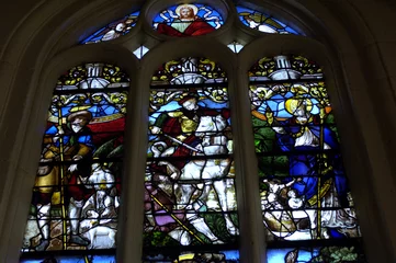  France, vitraux de l’église Saint Martin de Triel © PackShot