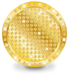 Gold,brilliant icon