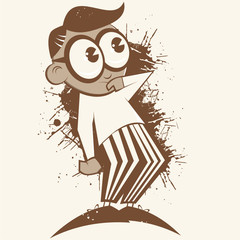 cartoon nachdenken nachdenklich mann überlegen