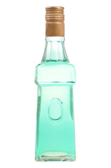 A bottle of absinthe on white background