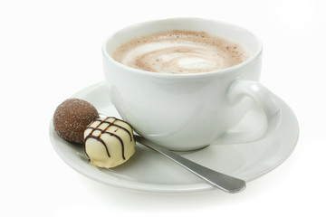 hot chocolate and truffles