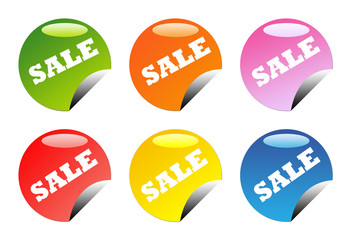 Glossy sale buttons