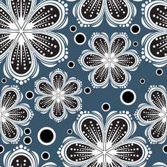Seamless floral background. Vector illustration.