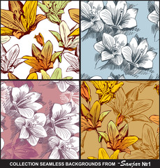 Collection seamless backgrounds