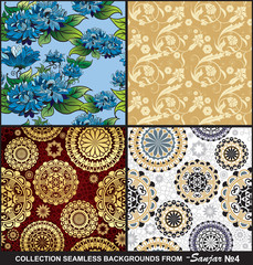 Collection seamless backgrounds