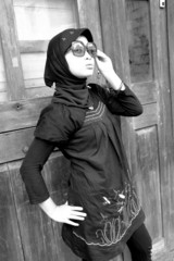 Naklejka premium moslem girl