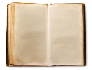 Old book isolated on white