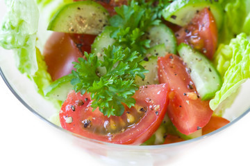 Tomaten, Gurken Salat