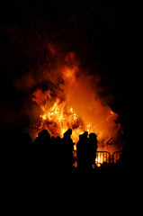 Fototapeta na wymiar Hexenfeuer - Walpurgis Night bonfire 32