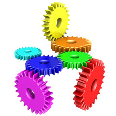 Colorful gears