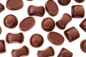 Chocolate isolated on white