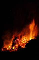 Fototapeta na wymiar Hexenfeuer - Walpurgis Night bonfire 81