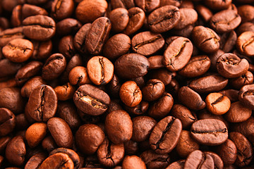 Coffee beans background.