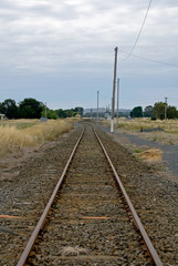 Fototapeta na wymiar Country Trainline