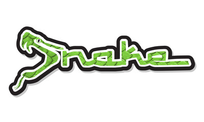 Snake Outline Colour