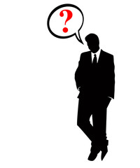 the vector business silhouette