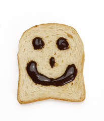 Feliz pan con chocolate.