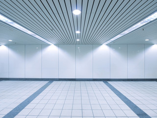 Underground passage to subway station