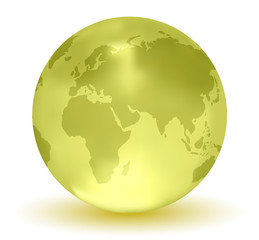 Glossy Earth Globe