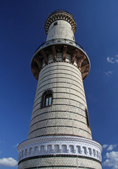 Fototapeta na wymiar Leuchtturm in Warnemünde 03