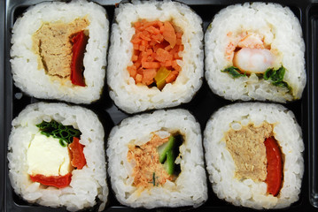 sushi futomaki selection