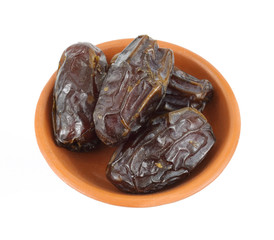 Medjool dates in a dish
