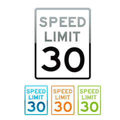 speed limit signs