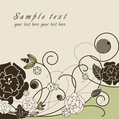 stylish floral background