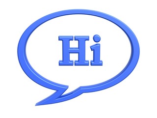 chat symbol hi