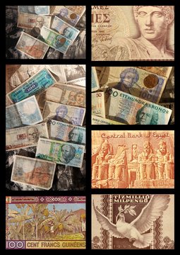 Collection de billets de banque
