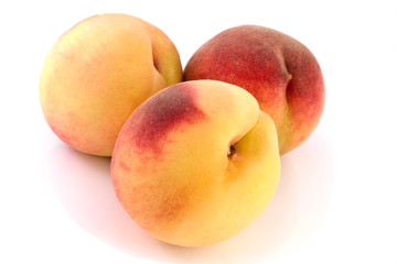 Ripe, juicy peaches.
