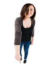 Fototapeta premium Cute teenage girl