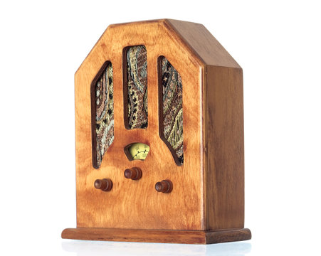 Beautiful old wooden radio