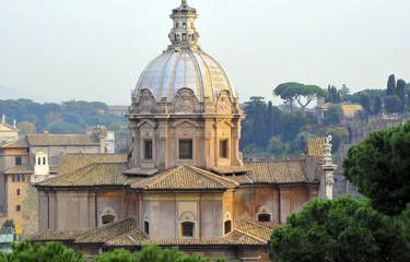 Fototapeta na wymiar Rome Italy Skyline Landscape