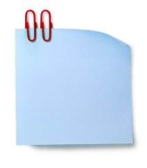 Sticker and clip isolated on the white background