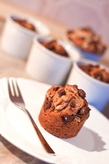 Muffins with chocolate