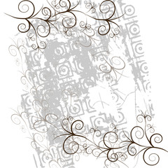 Vintage flowers background