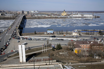 Nizhny Novgorod: The Kanavinsky Bridge.