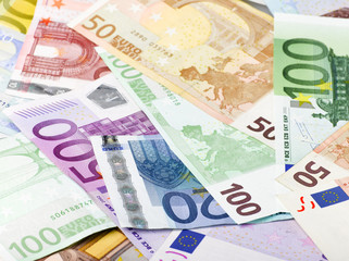 fondo con billetes de euro