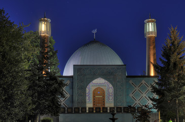 Imam Ali Moschee Hamurg-Uhlenhorst - Nachtaufnahme