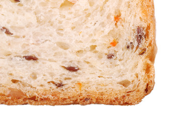 The slice fitness bread isolated