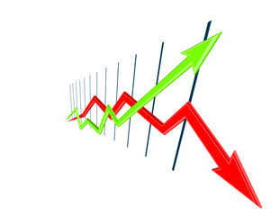 Obraz premium Chart curves